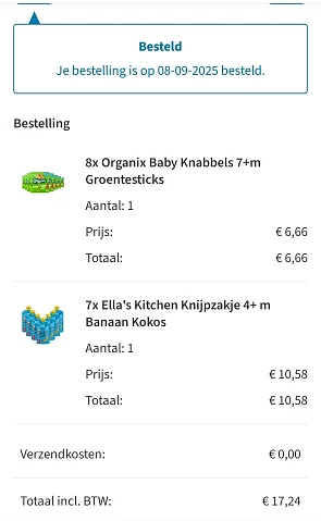 Organix en Ella's kitchen in promotie bij Plein