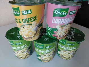 Knorr pasta cups 2+3