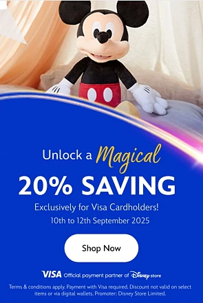 Meer dan 800 items aan -20% in de Disney Store