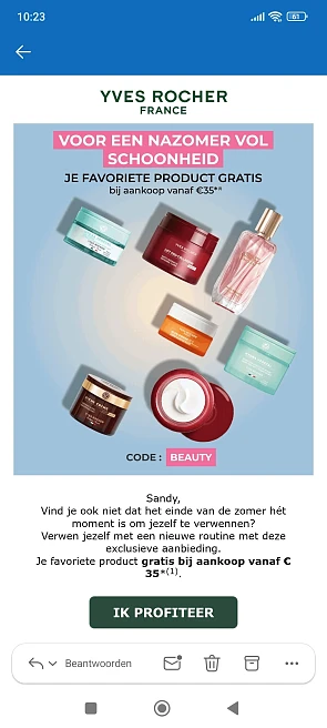 Yves rocher: Je favoriete product gratis bij aankoop vanaf € 35