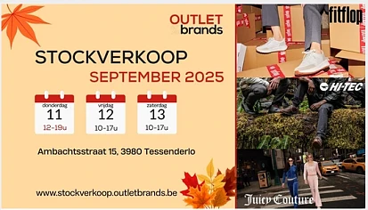 Tot -90% korting - Outlet Brands stockverkoop September 2025