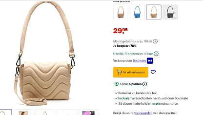 Chabo Bags - Sorrento - Schoudertas - Leer met 70 provent korting bij bol