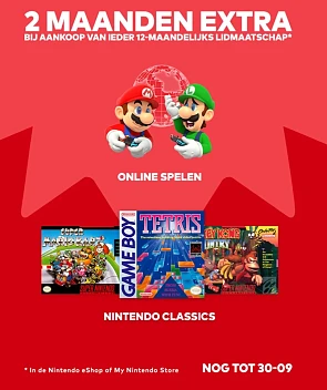 Nintendo lidmaatschap actie