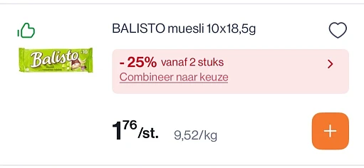 Balisto repen goedkoper met -25% erbovenop