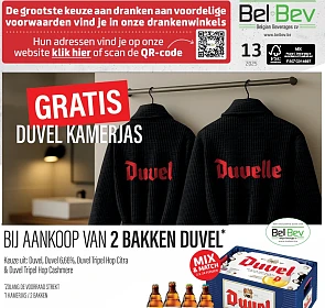 Belbev: Gratis kamerjas bij Duvel