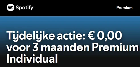 3 maanden gratis Spotify Premium
