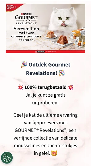 GRATIS Purina Gourmet Revelations