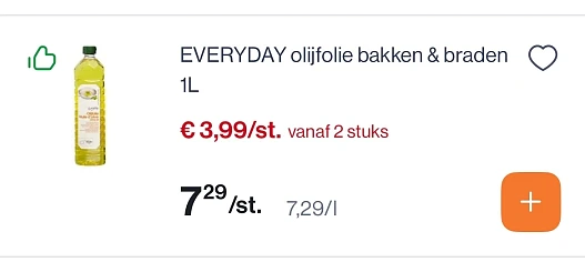 Everyday olijfolie bakken & braden goedkoper