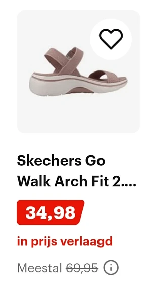 Skechers paarse sandalen -50%