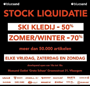 🔥 STOCK LIQUIDATIE bij Bluesand Outlet "Grote Schuur"! 🔥