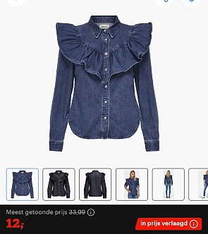 Only blouse aan 12€