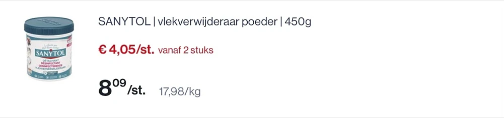 Sanytol producten -50%