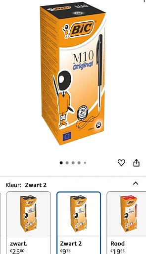 Bic pennen (zwart en blauw ) -62%