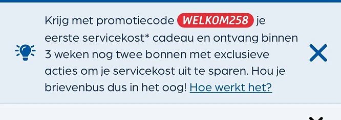 Gratis servicekost bij Collect en go voor nieuwe klanten