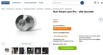 Nuki Smart Lock Pro - slim deurslot