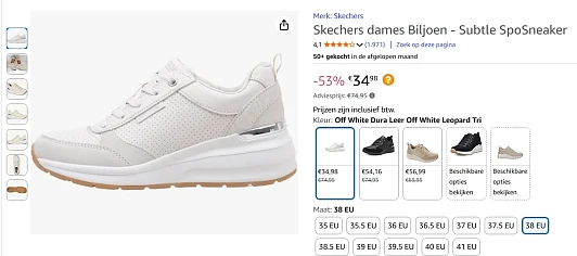 skechers bij amazon