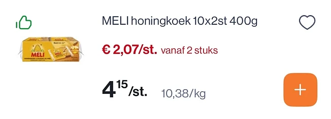 Meli honing producten -50%