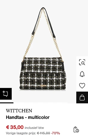 Wittchen multicolor handtas -70%