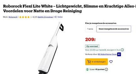roborock stofzuigen en dweilen in 1