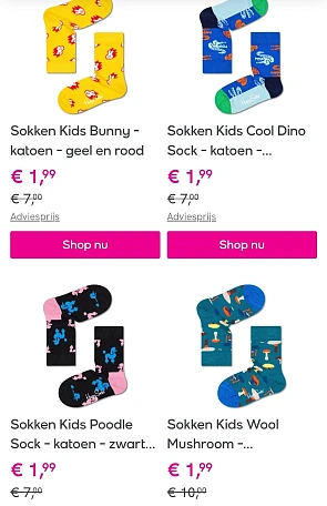 Happy Socks tot -80%