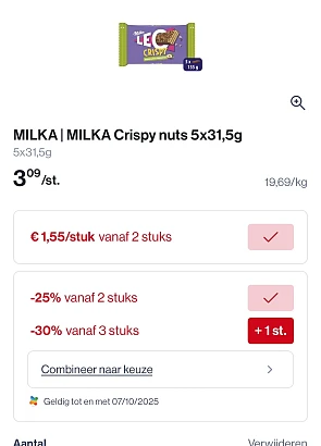 Milka Leo crispy met mooie korting