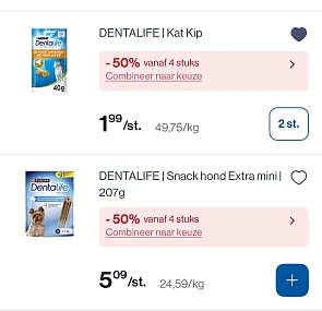 Dentalife producten -50% + coupon goedkoper