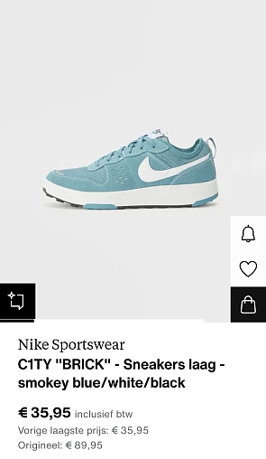 Nike lage sneacker in maat 38 en maat 38.5