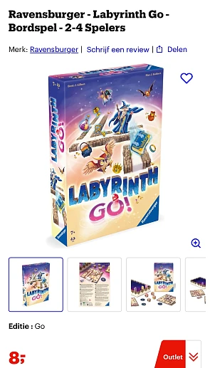 Labyrinth Go bordspel goedkoop bij Bol