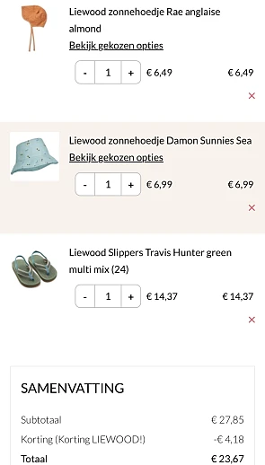 Enkel vandaag -15% op Liewood bij kidsdeco