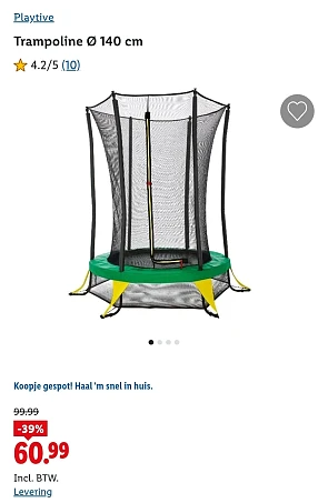Playtive Trampoline Ø 140 cm -39%