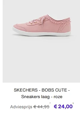 Skechers vanaf 24 euro