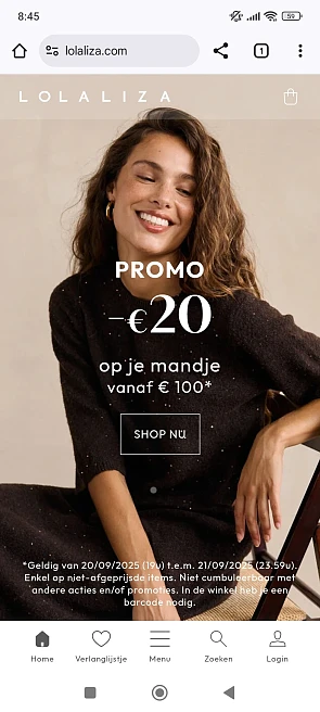 €20 korting lolaliza