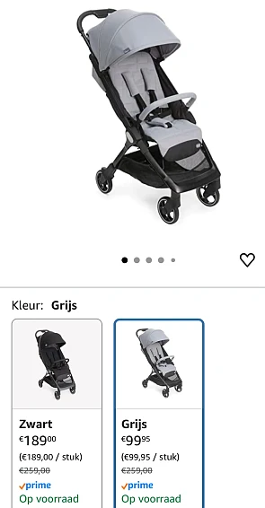 Chicco buggy goedkoop bij Amazon BE