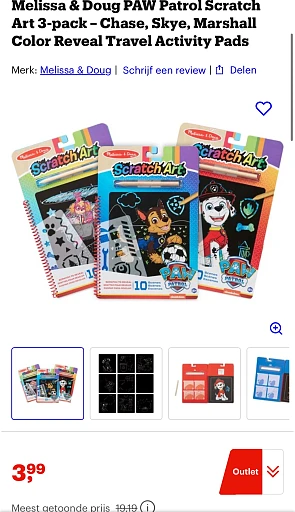 Melissa & Doug Paw Patrol Scratch Art (3-pack)