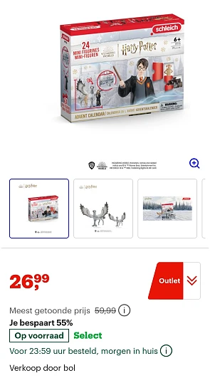 Harry Potter adventskalender -55%