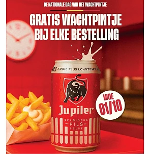 🍻Gratis Jupiler terwijl je wacht in de frituur 🍟