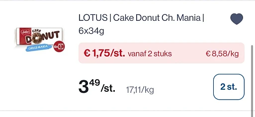 Lotus donuts cake -50%