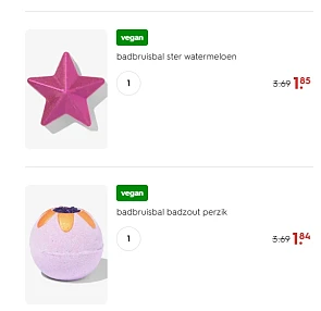 Badbruisballen 1+1 bij HEMA 🫧