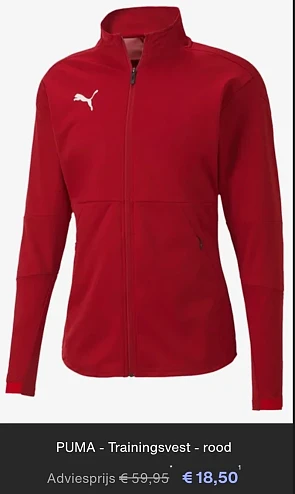 Tot 80% korting op Puma kleding en schoenen