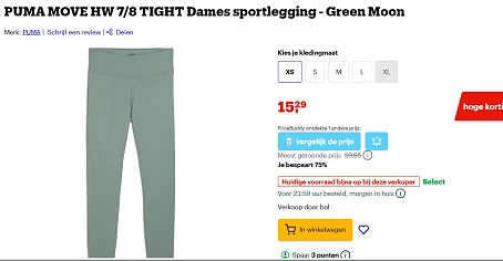 Puma voor dames en heren tot 75% korting
