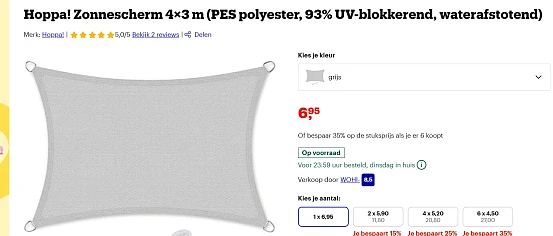 Image of schaduwdoek