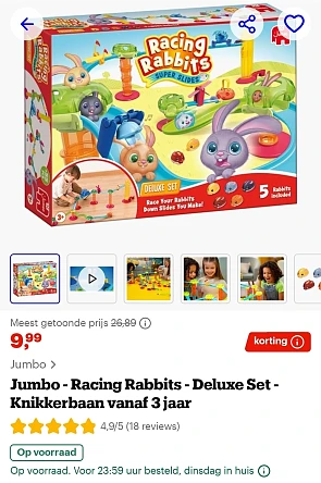 Jumbo Racing Rabbits Deluxe Set -63%