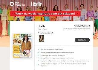 Gratis schoudertas abonnement Libelle