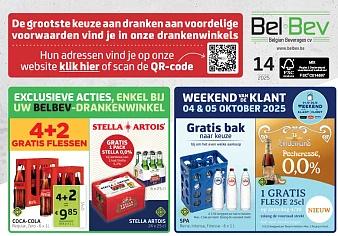 Belbev: gratis lindemans en gratis water