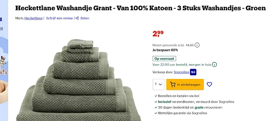 katoenen washandjes bij bol 3 stuks