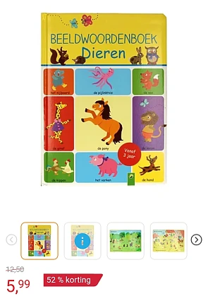 Zoekboek beeldwoordenboek dieren -52%