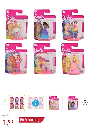 Barbie mini-figuur -50%