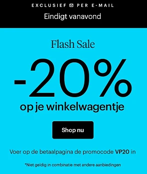 Vistaprint flashsale -20% op je winkelwagentje