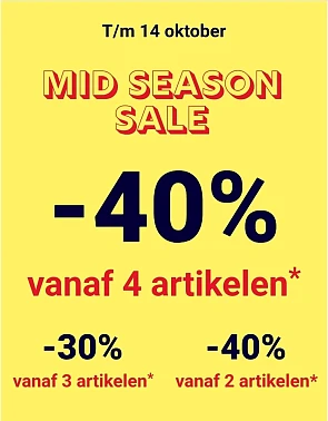 Mid Season Sale bij Kiabi tot -40%