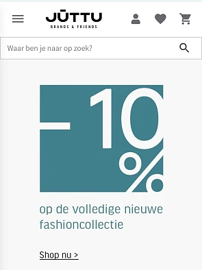 10% bij Juttu op de volledige collectie